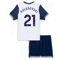 Tottenham Hotspur Dejan Kulusevski #21 Domáci Detský futbalový dres 2024-25 Krátky Rukáv (+ trenírky)